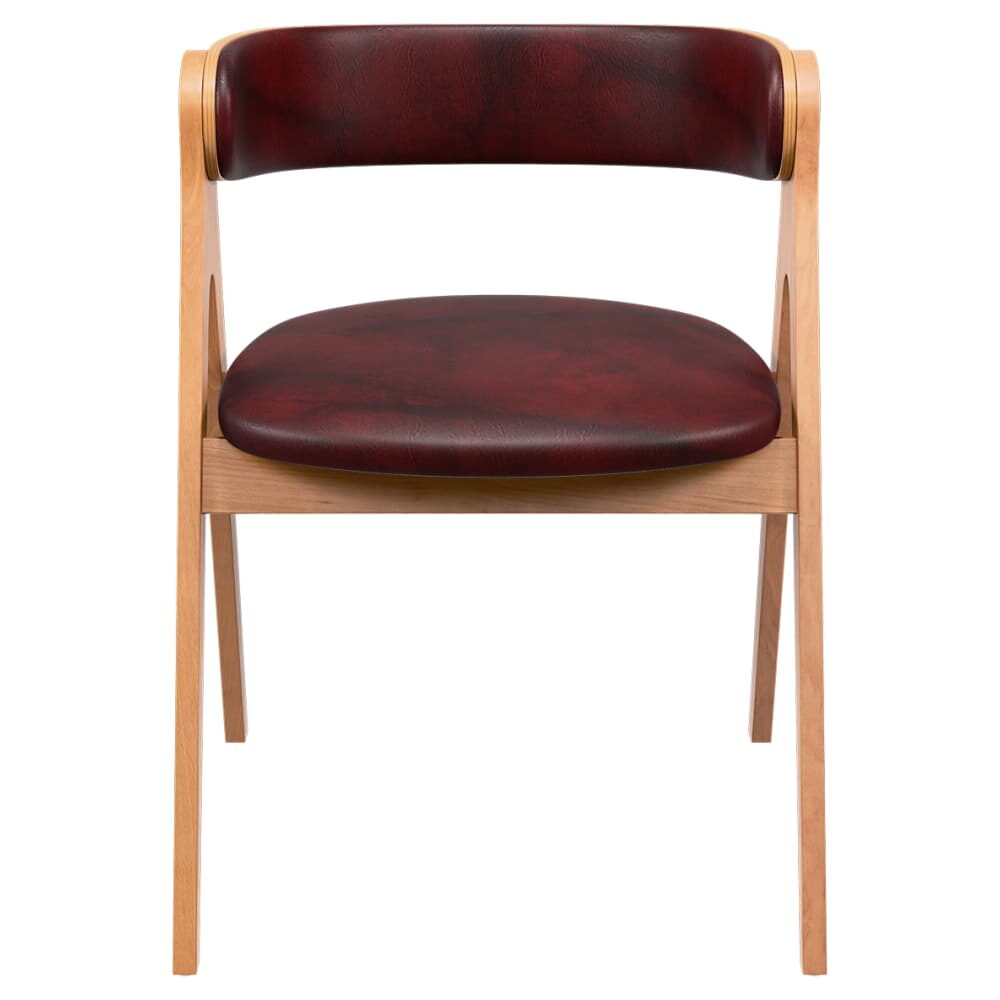 Strand Chair in Wood with Padded Back