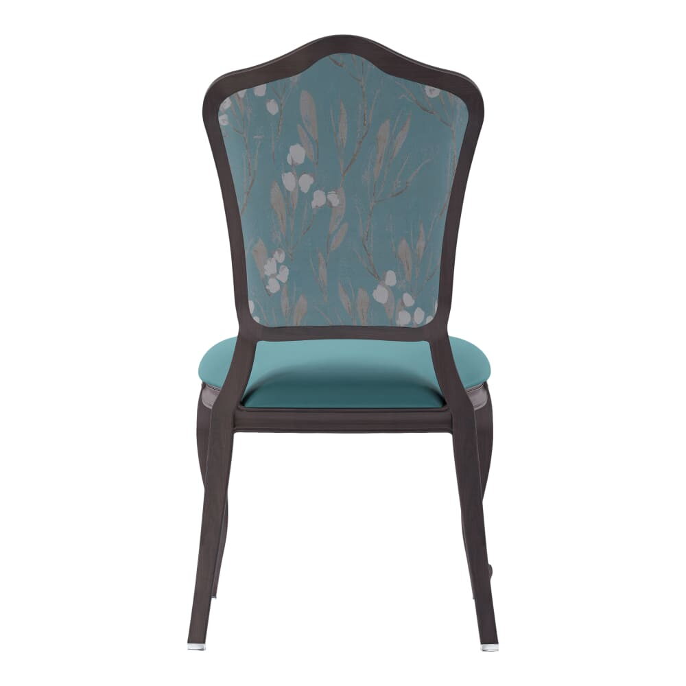 Tiffany Padded Chair in Aluminum