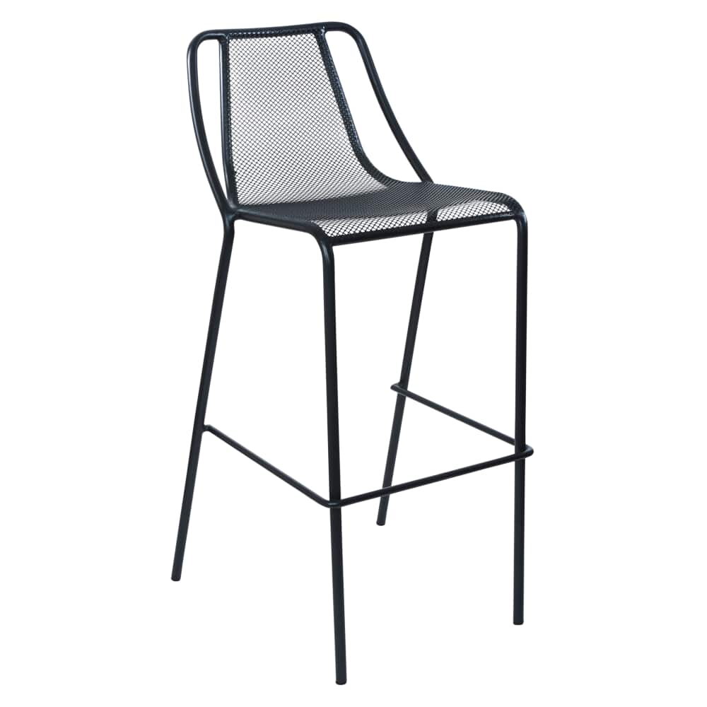 Modern Patio Bar Stool in Metal Mesh