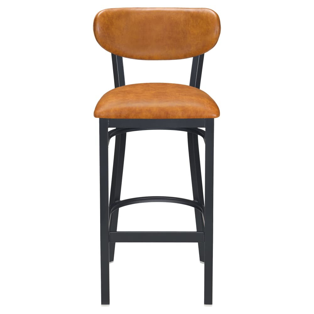 Curvy Indoor Bar Stool in Black Metal