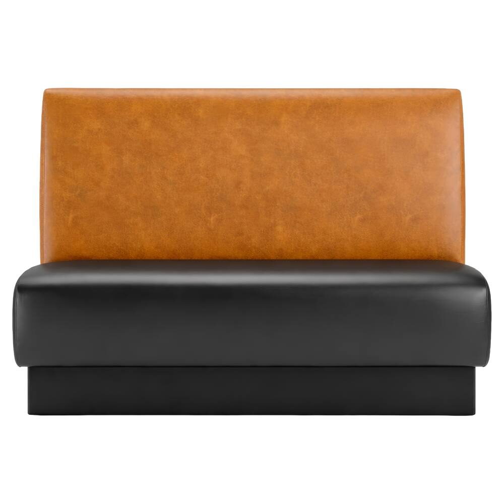 Custom Plain-Back Booth with Jumbo Seat and Pullover Back