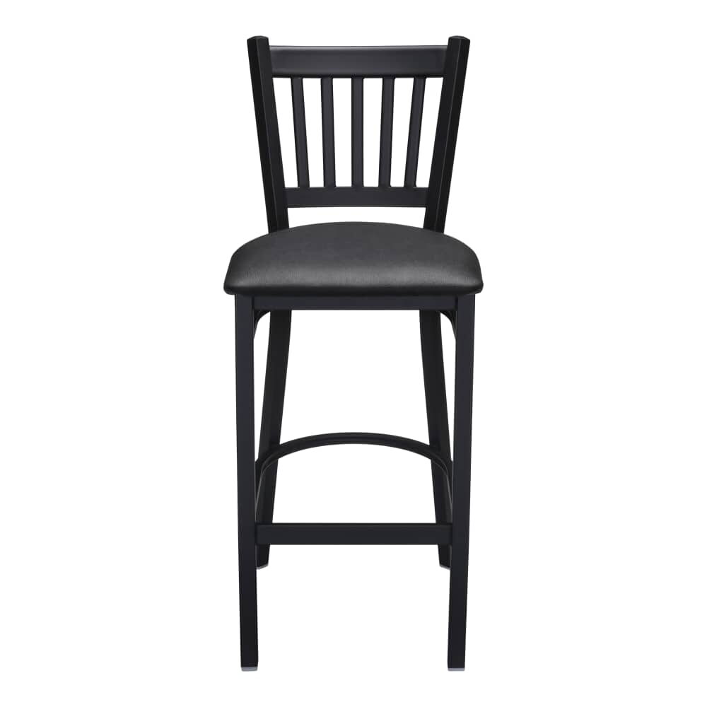 Vertical Slat Bar Stool in Metal