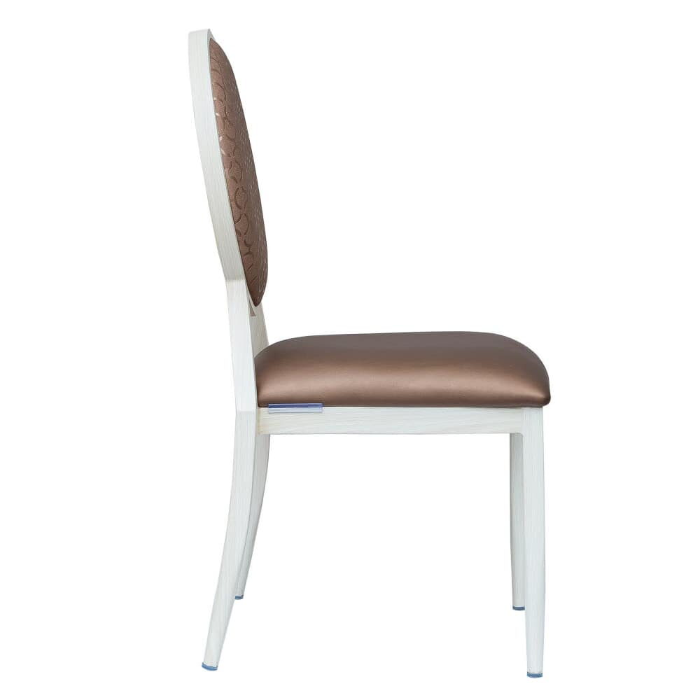 Deco Lotus Back Chair in Aluminum