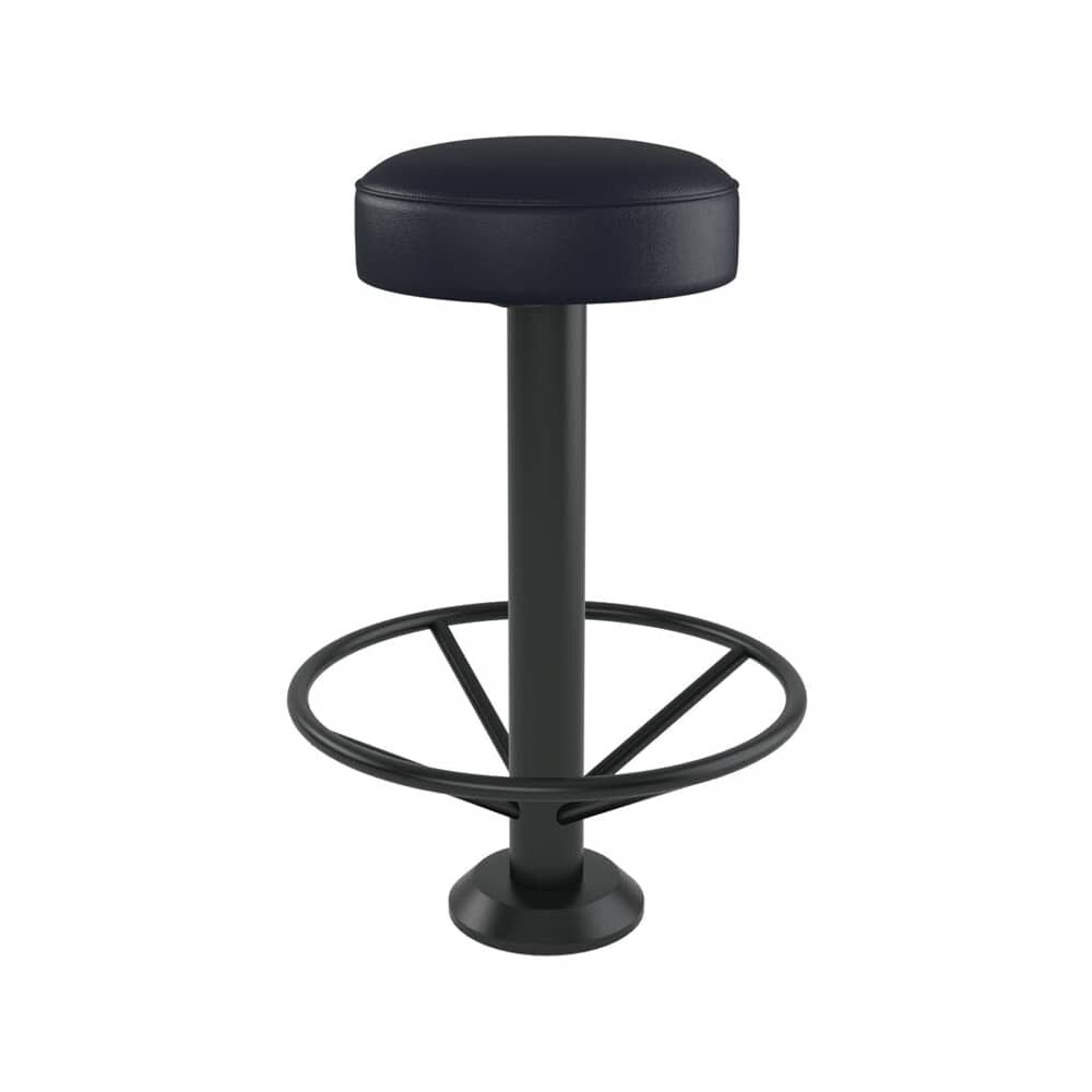 Bolt-Down Backless Swivel Bar Stool