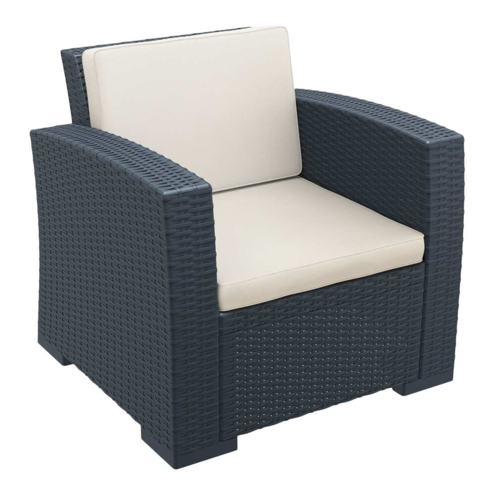 Shelly Patio Club Chair in Resin