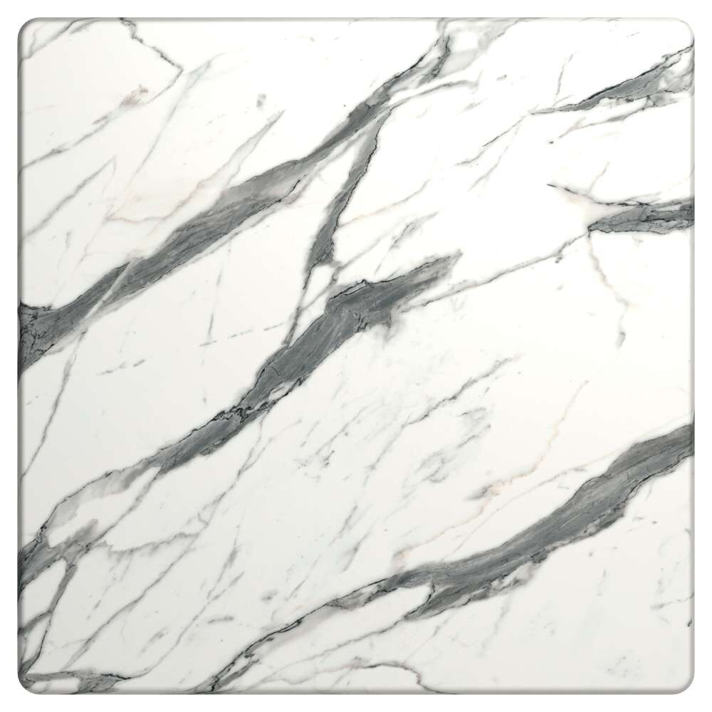 Indoor Resin Table Top in Light Marble Finish