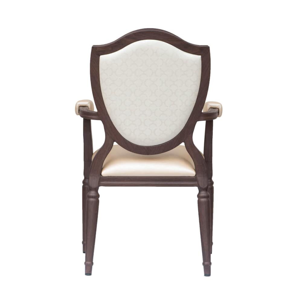 Amadeus Padded Armchair in Aluminum