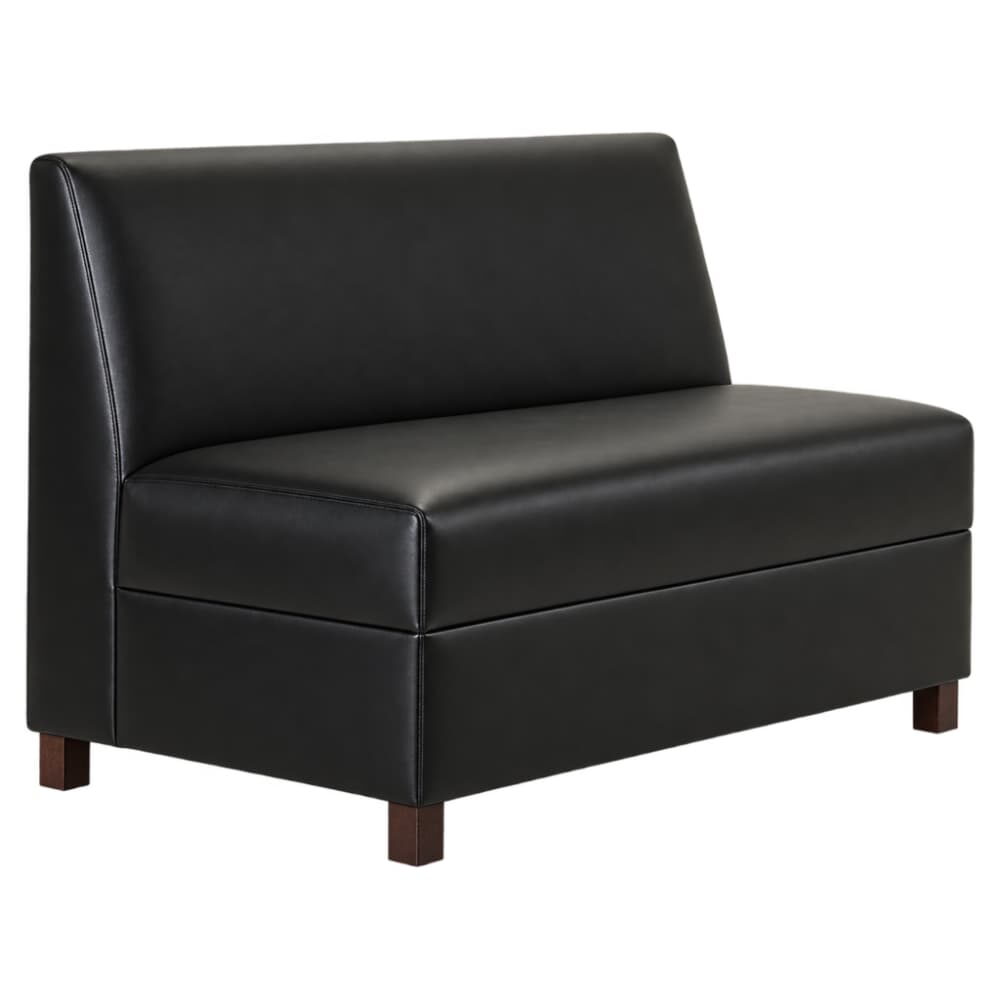 Hudson Booth, Modular with Wood Legs