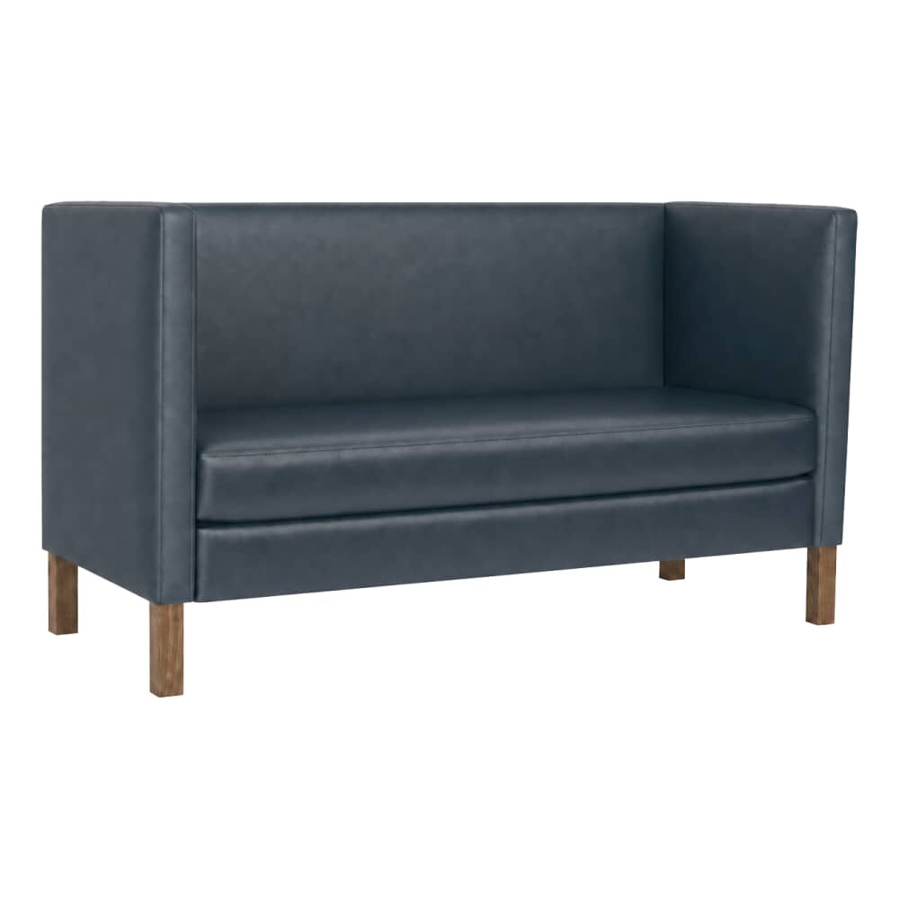 Cerqona Privacy Booth, Plain-Back with Wood Legs