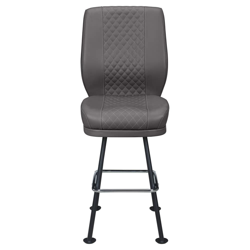Tesoro Diamond-Back Bar Stool with Bucket Seat and Arched-Oval Frame