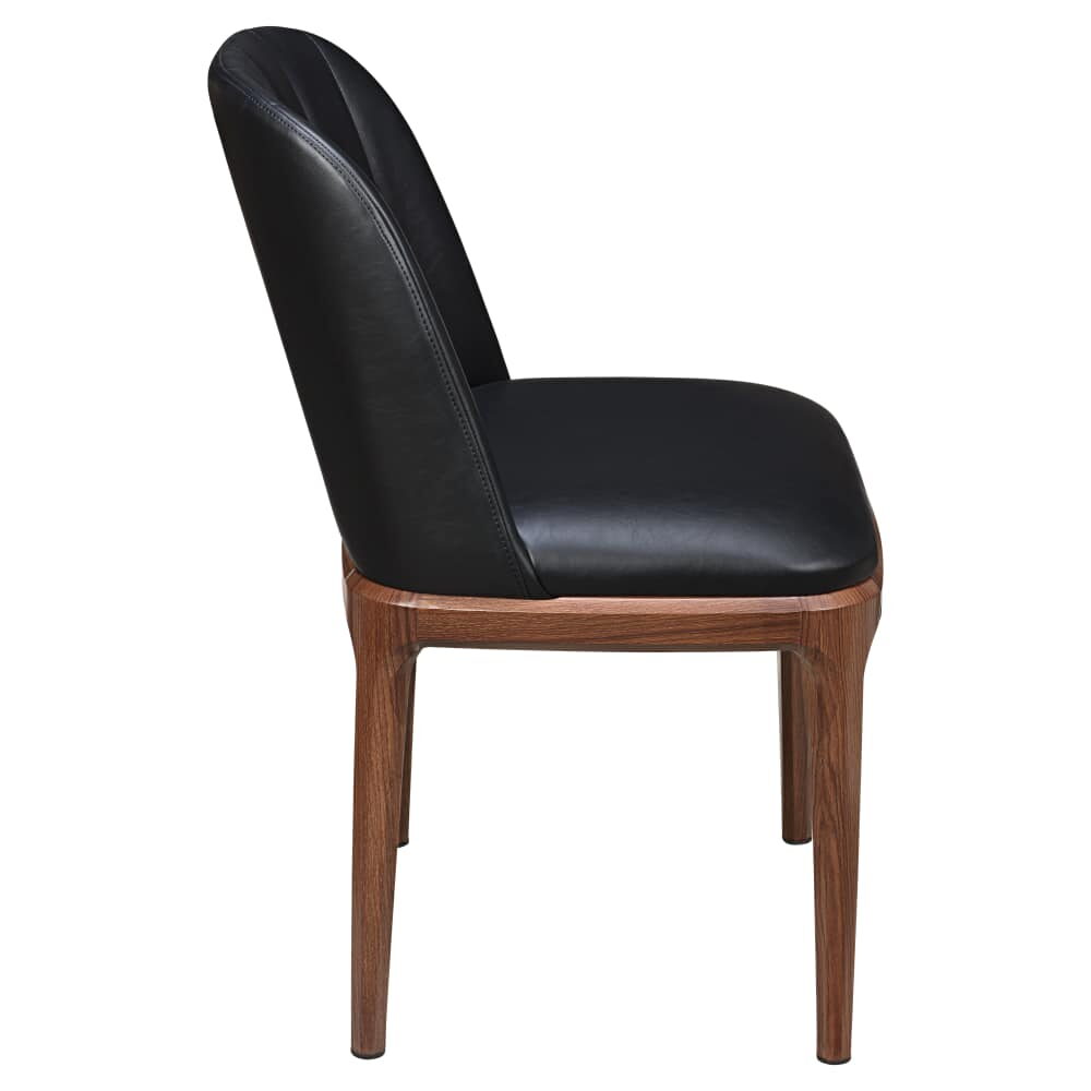 Mila Chair with Bucket Seat in Metal