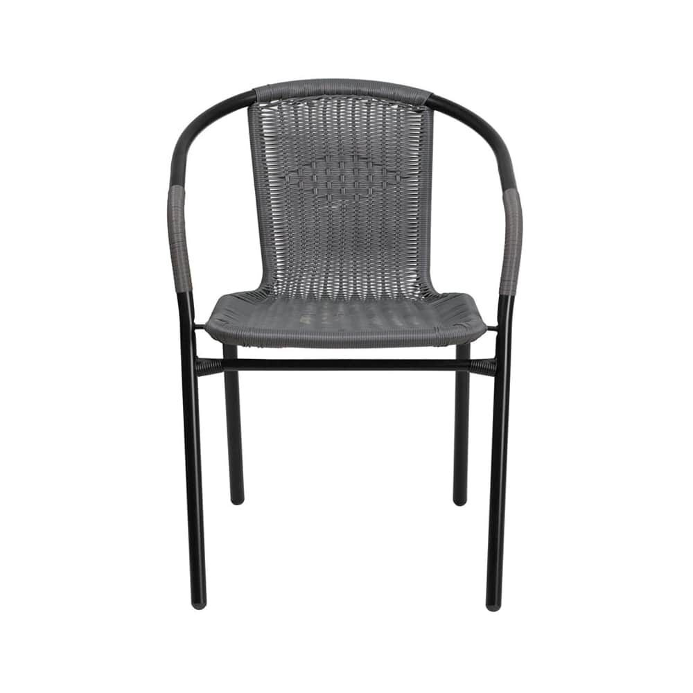 Gray Chair in Rattan