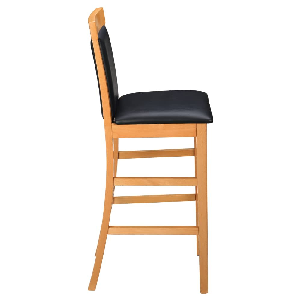 Irving Upholstered Bar Stool in Wood