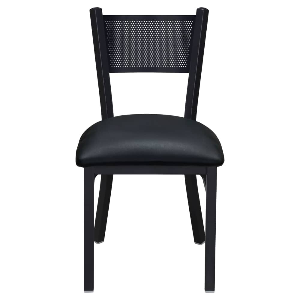 Checker Back Chair in Metal
