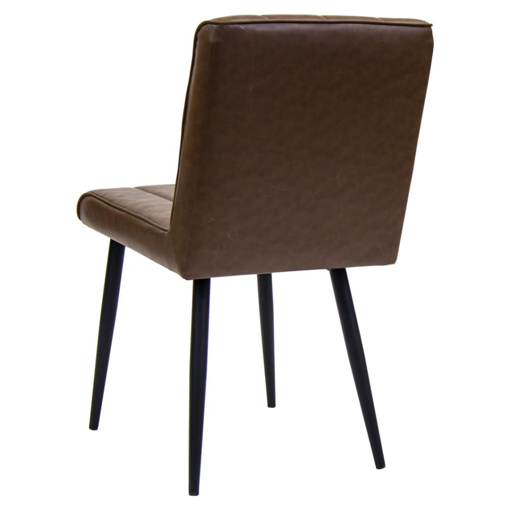 Erada Vinyl Chair in Brown