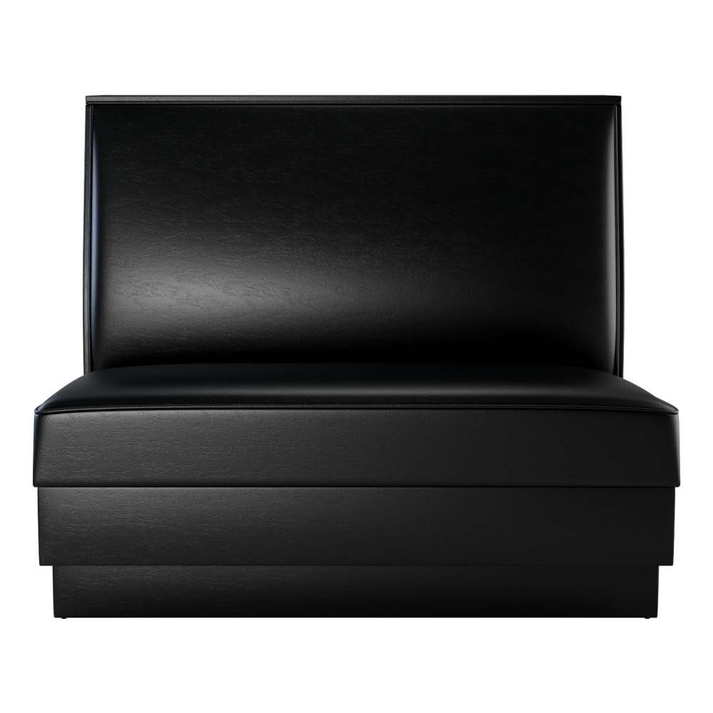 Plain-Back Custom Booth with Padded Seat