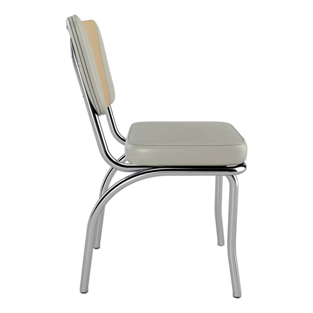 American V-Shape Chair in Metal for Diner