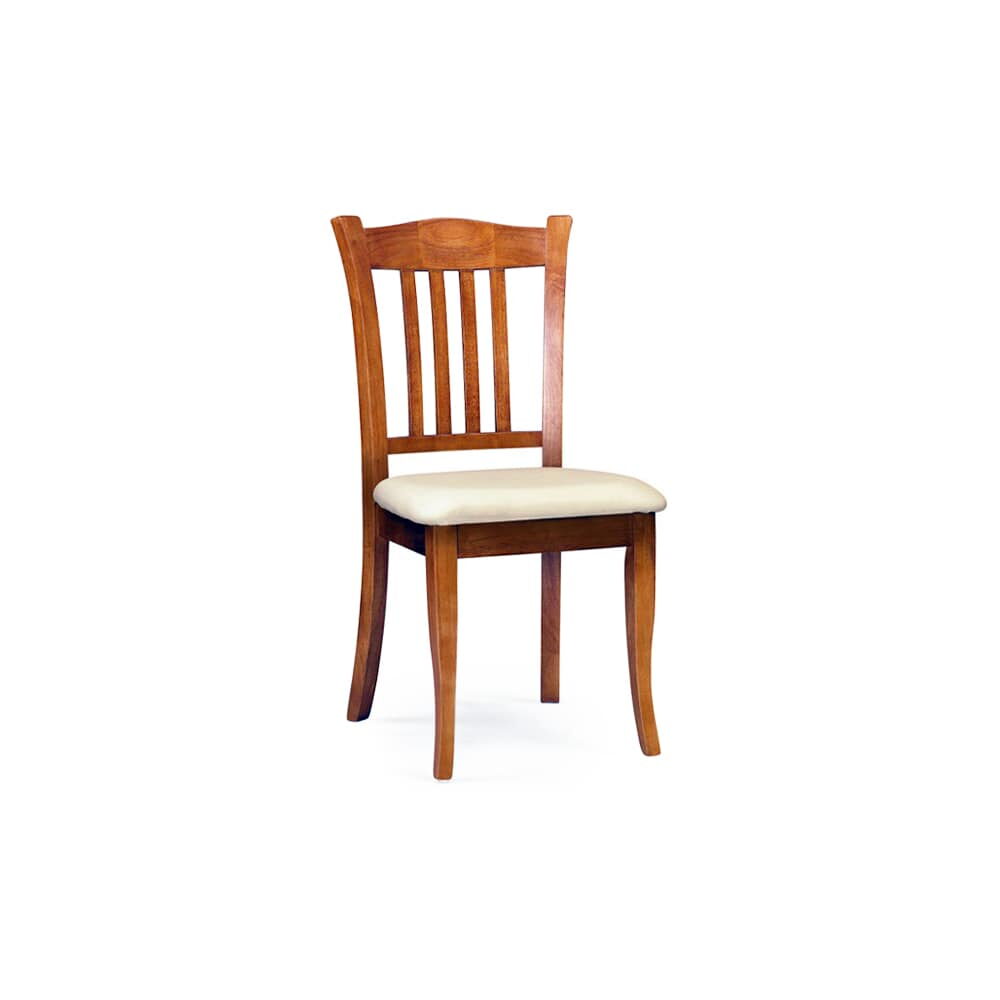 Custom Vertical Slat Chair in Wood