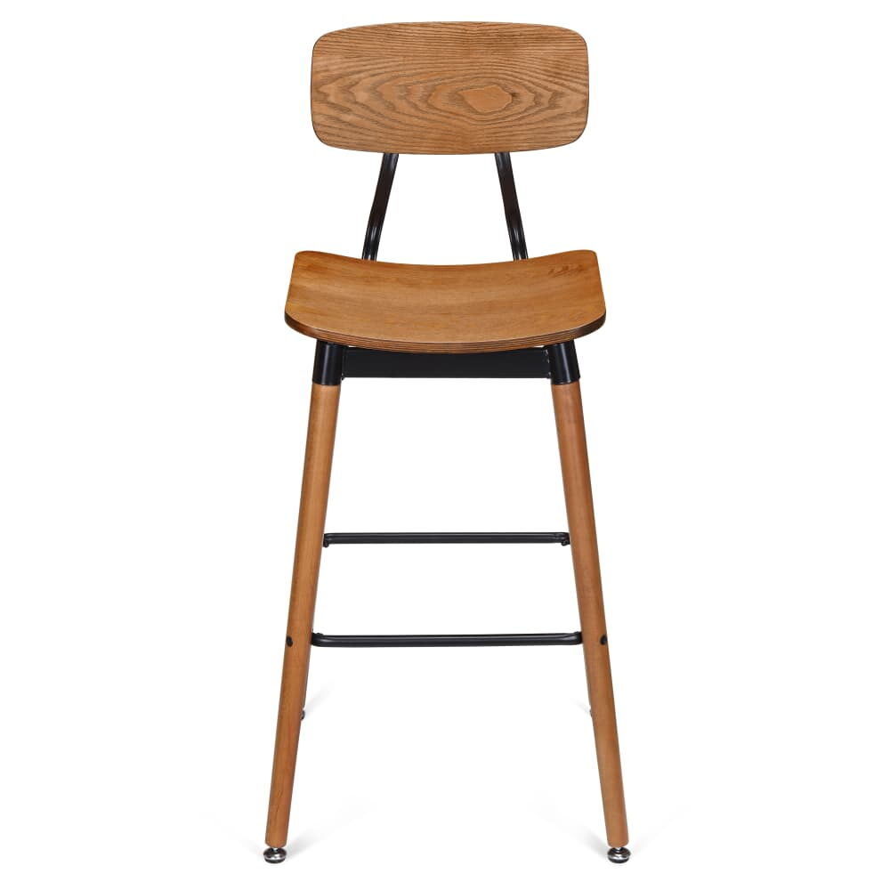 Slate Metal Bar Stool in Black