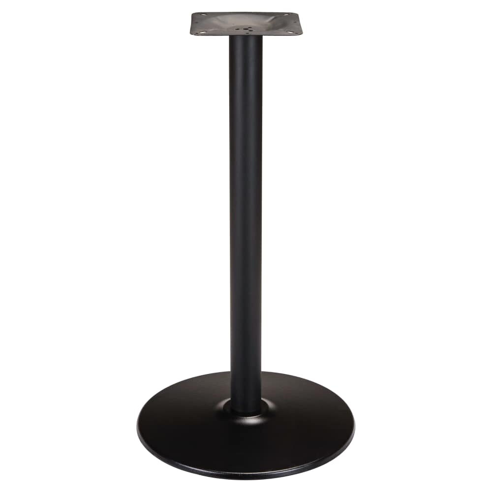 Metal Round Table Base in Black with Bar Height