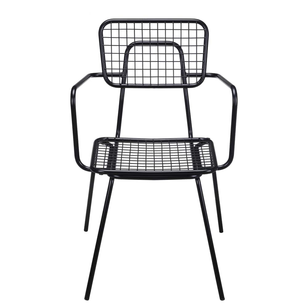 Ollie Outdoor Armchair in Black