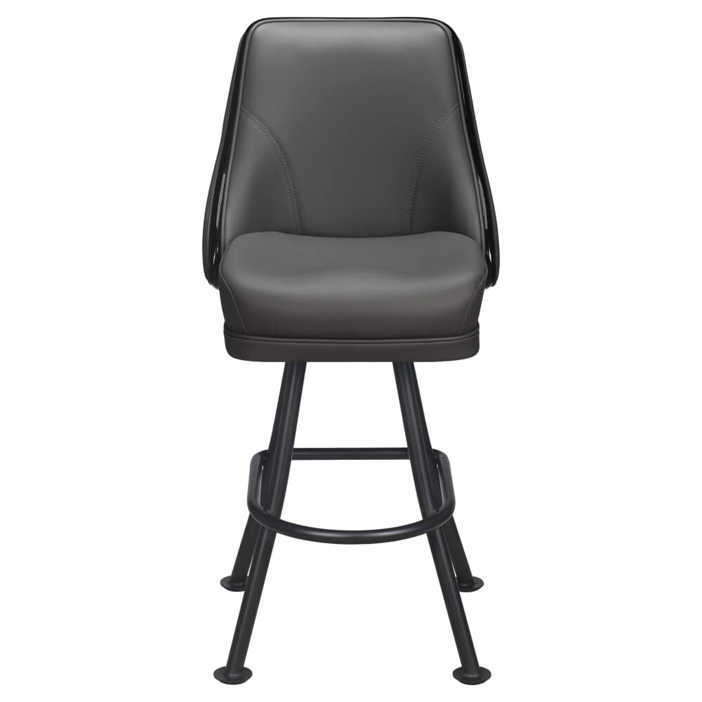 Regina Casino Bucket Bar Stool in Metal with Orbit Frame