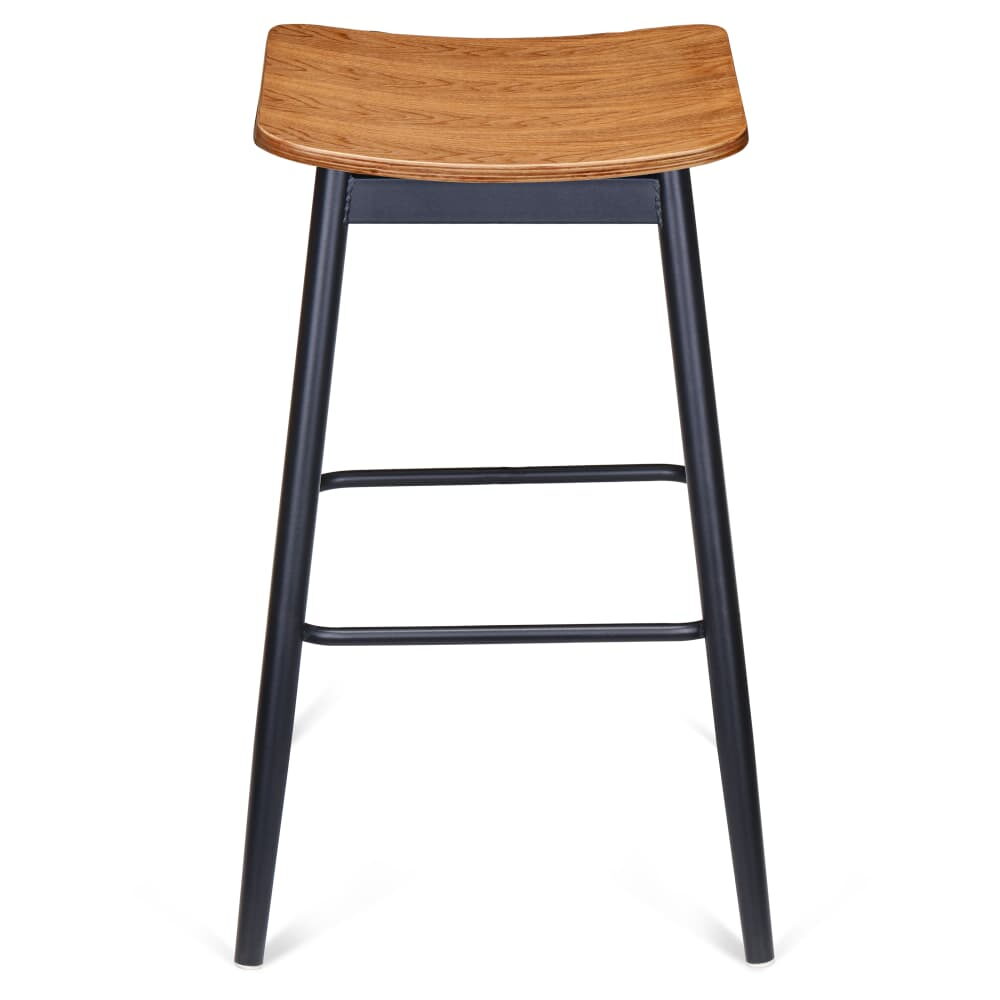 Basel Backless Bar Stool in Metal
