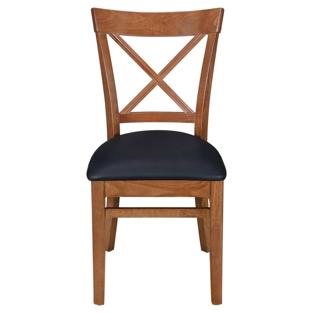 Cross-Back Dining Chair in Wood