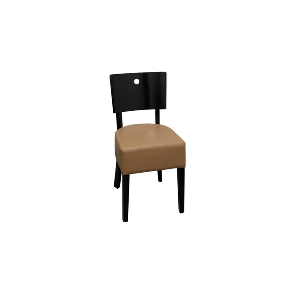 Designer Curved Back Chair in Wood