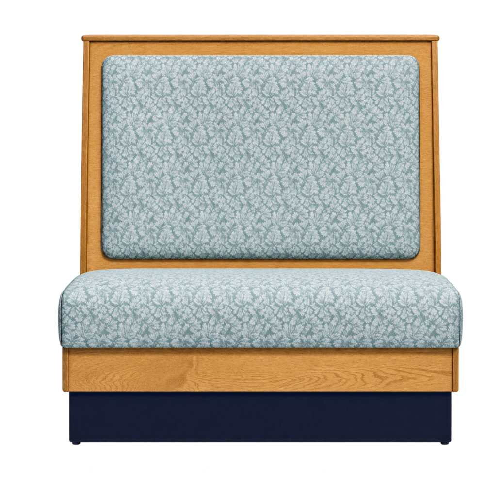 Wood Booth with Padded Seat