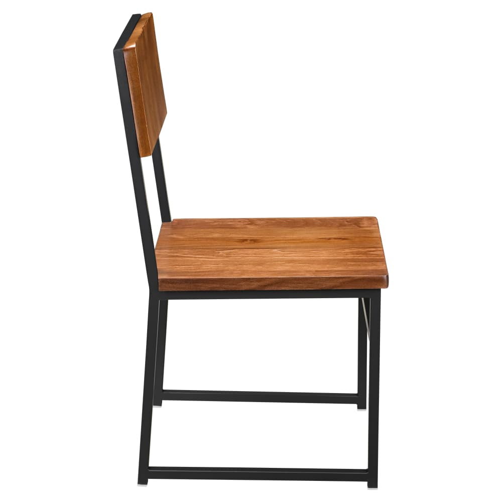 Indy Wood Back Chair in Metal