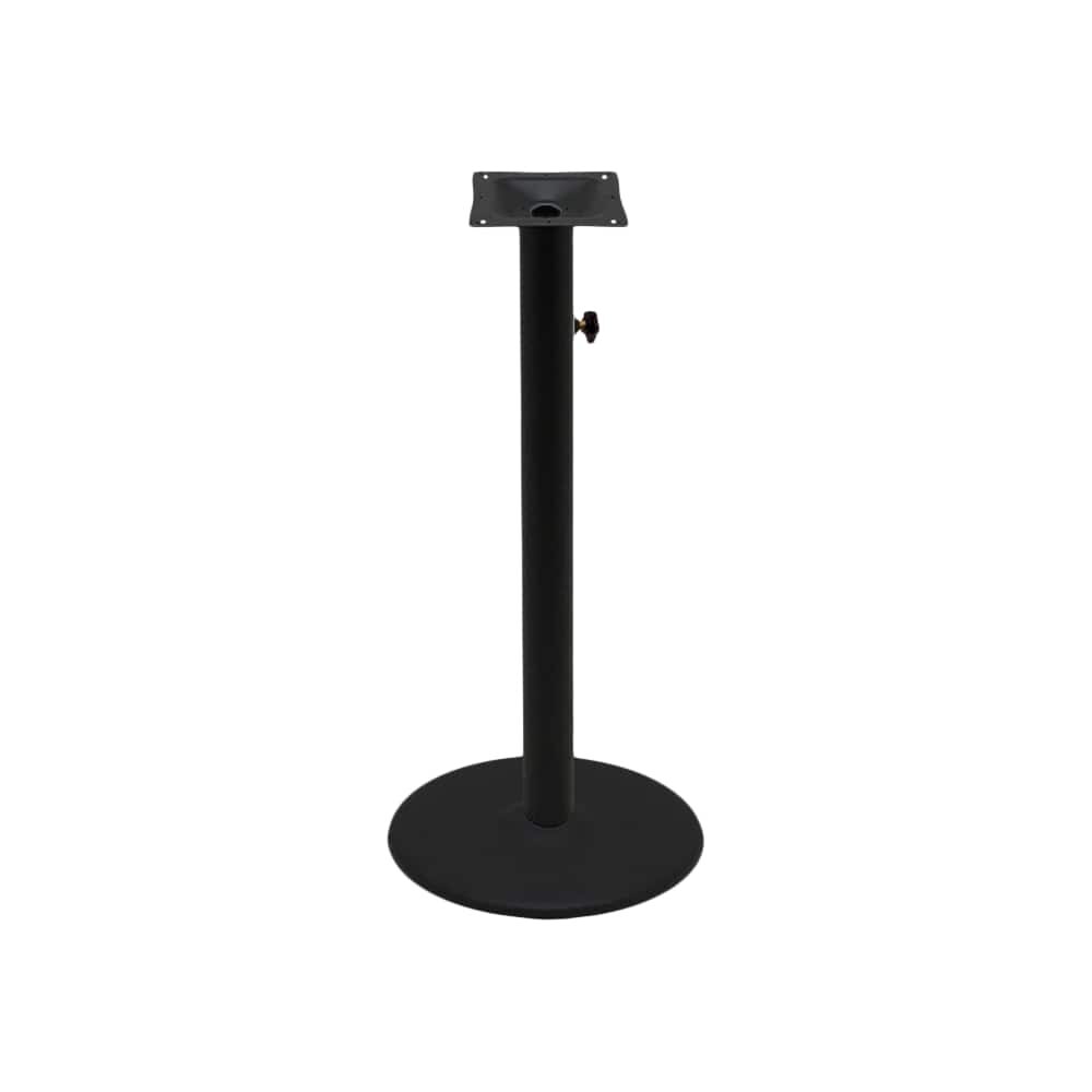 Outdoor Table-Umbrella Table Base in Round Steel with Bar Height