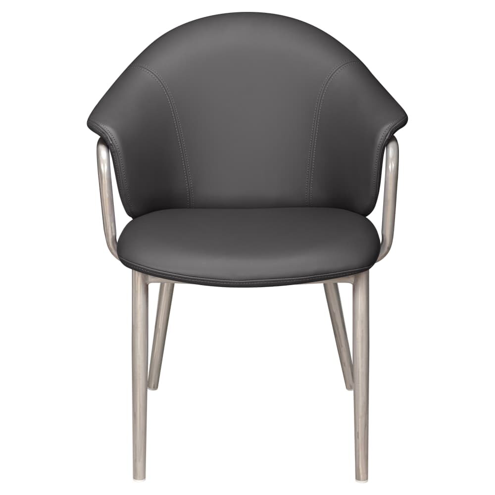 Kova Armchair in Metal with Clear Coat