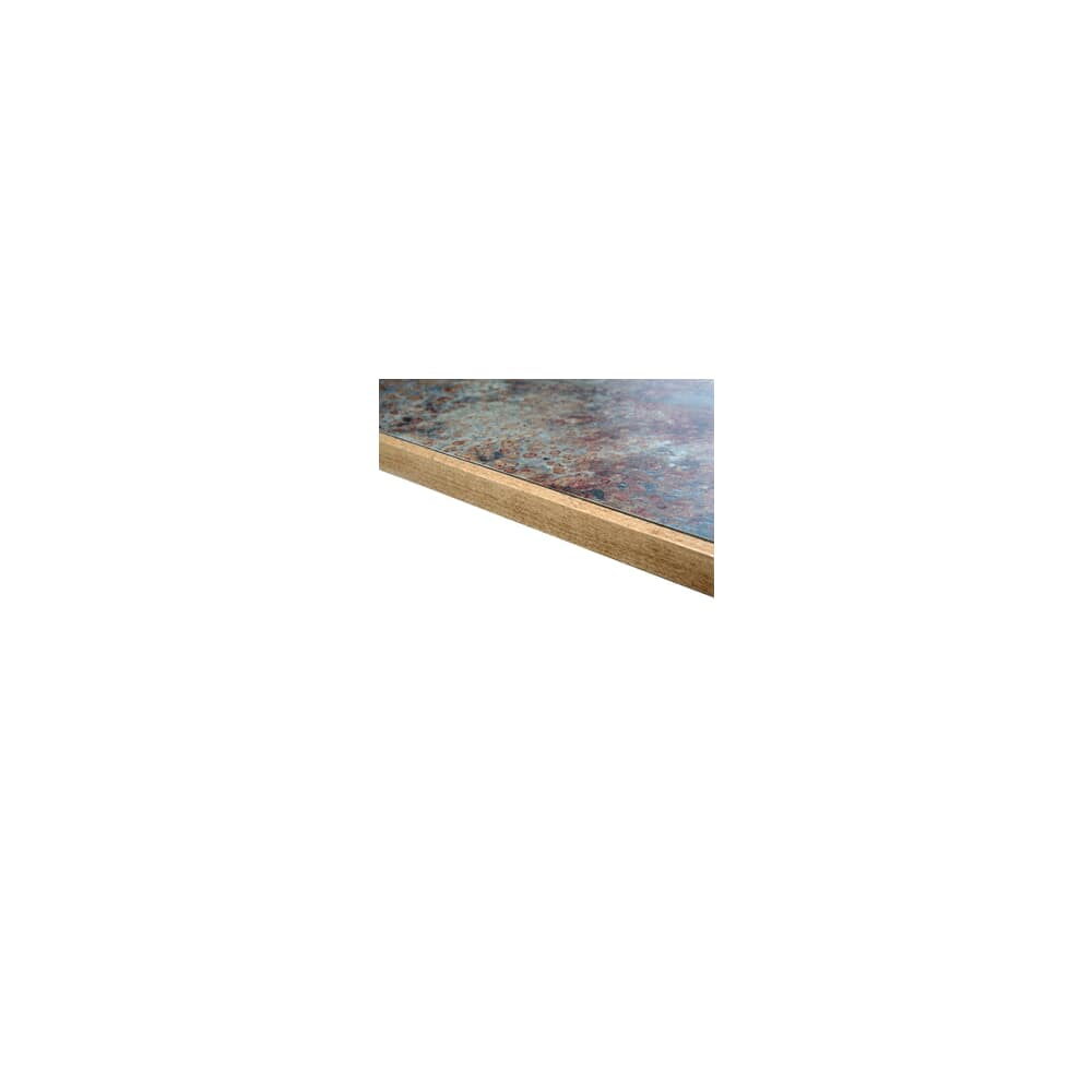 Table Top in Laminate Overlay with Wood Edge