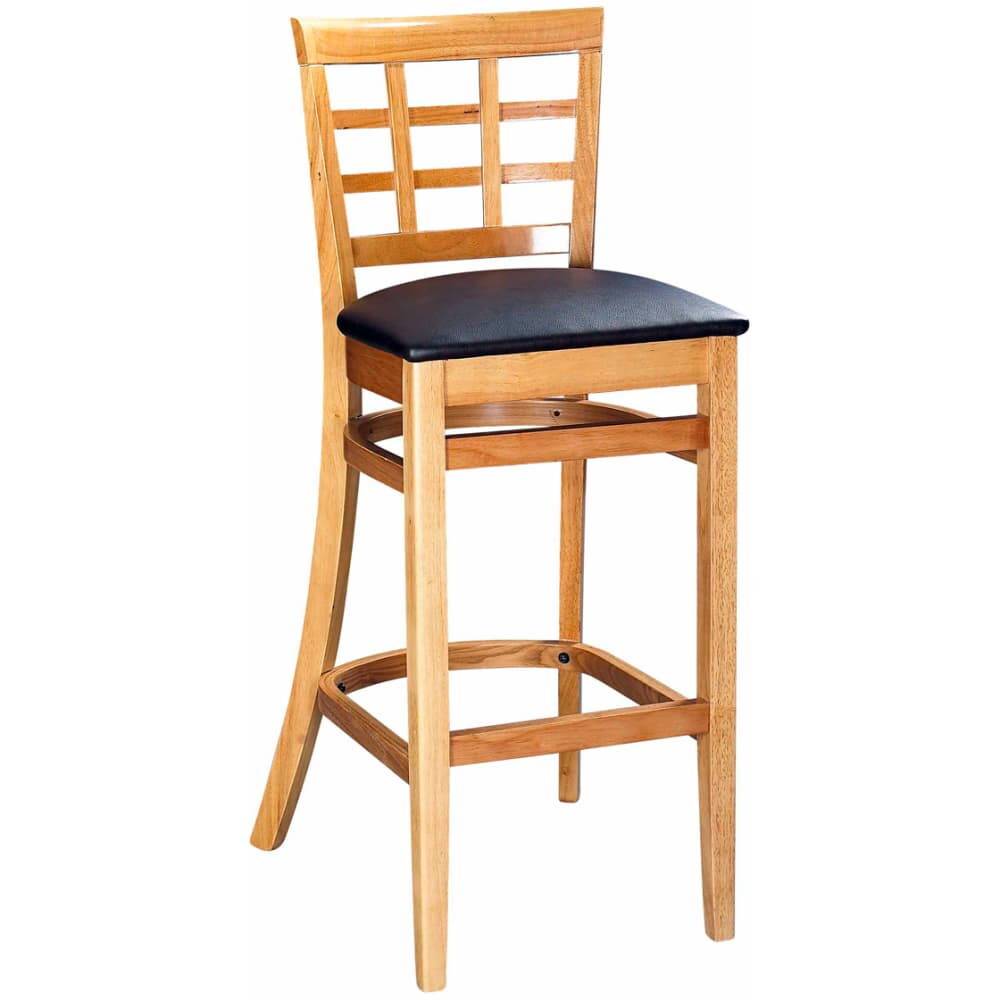 Window-Back Bar Stool in Wood