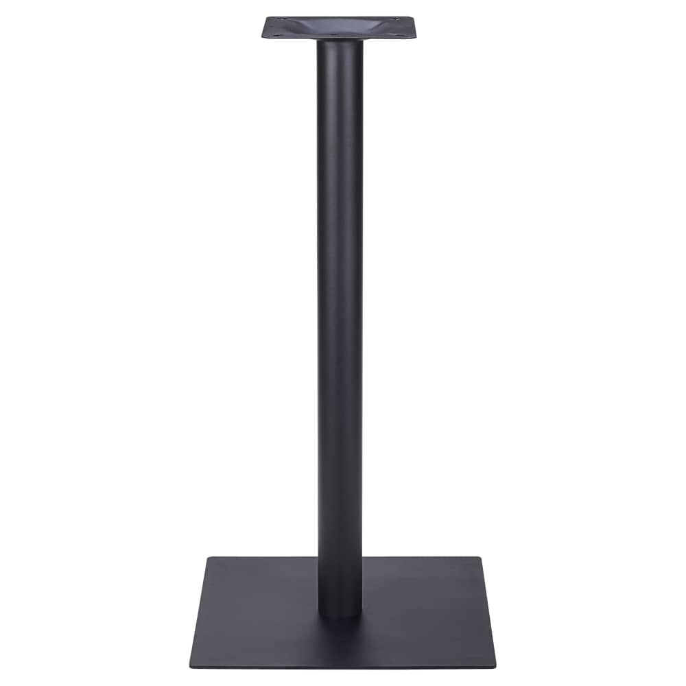 Square Designer Series Table Base in Cast Iron with Bar Height