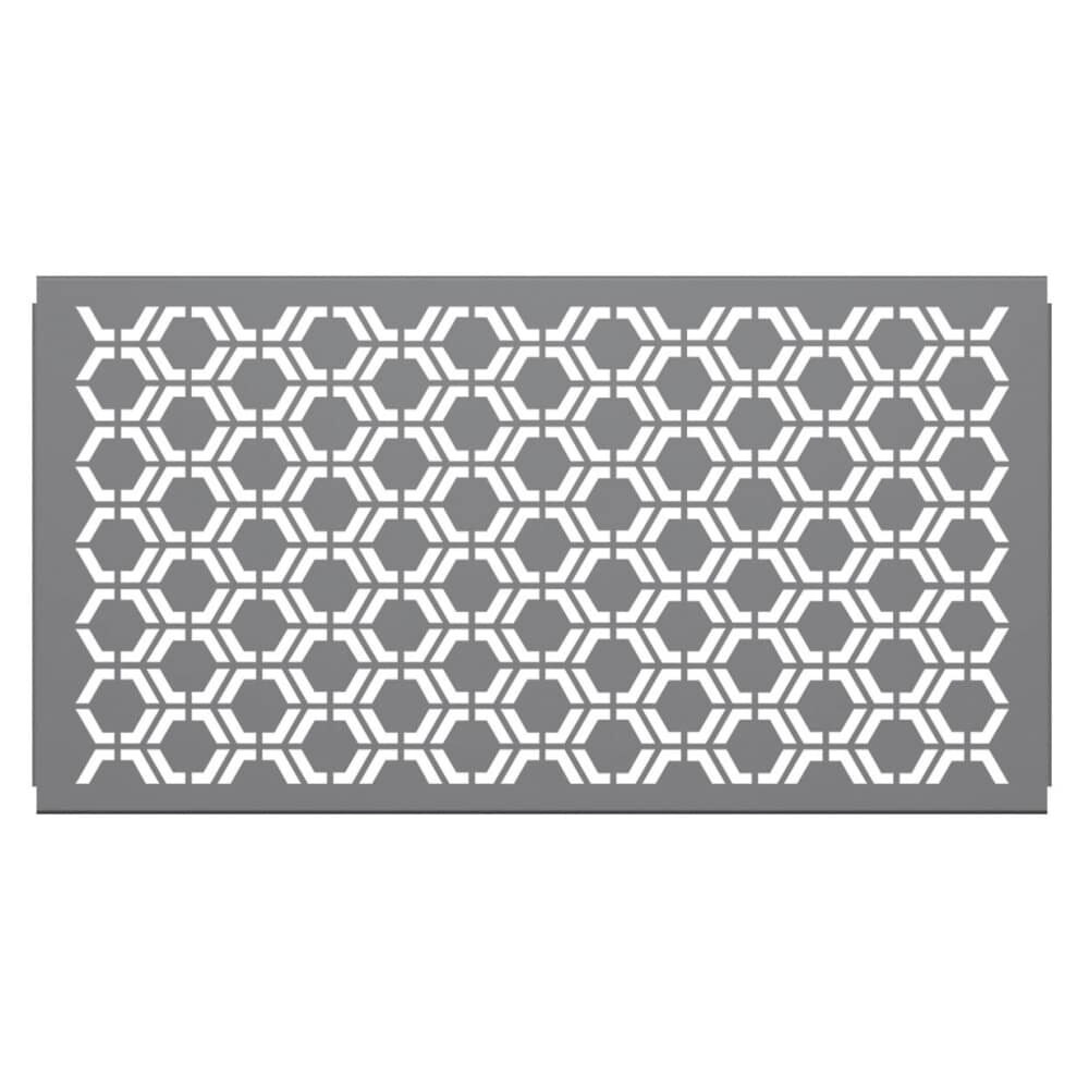 Outdoor Partition Panel for Patio with Hexagon Design Pattern