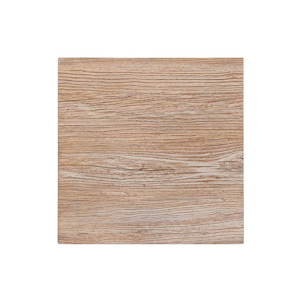 Outdoor Table Top in Resin with Distressed Natural Finish