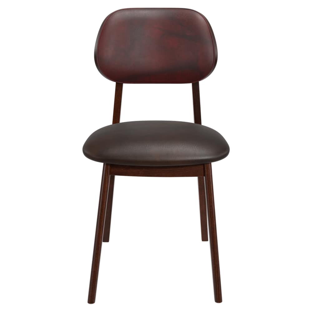 Gisselle Dining Chair with Padded Back in Wood
