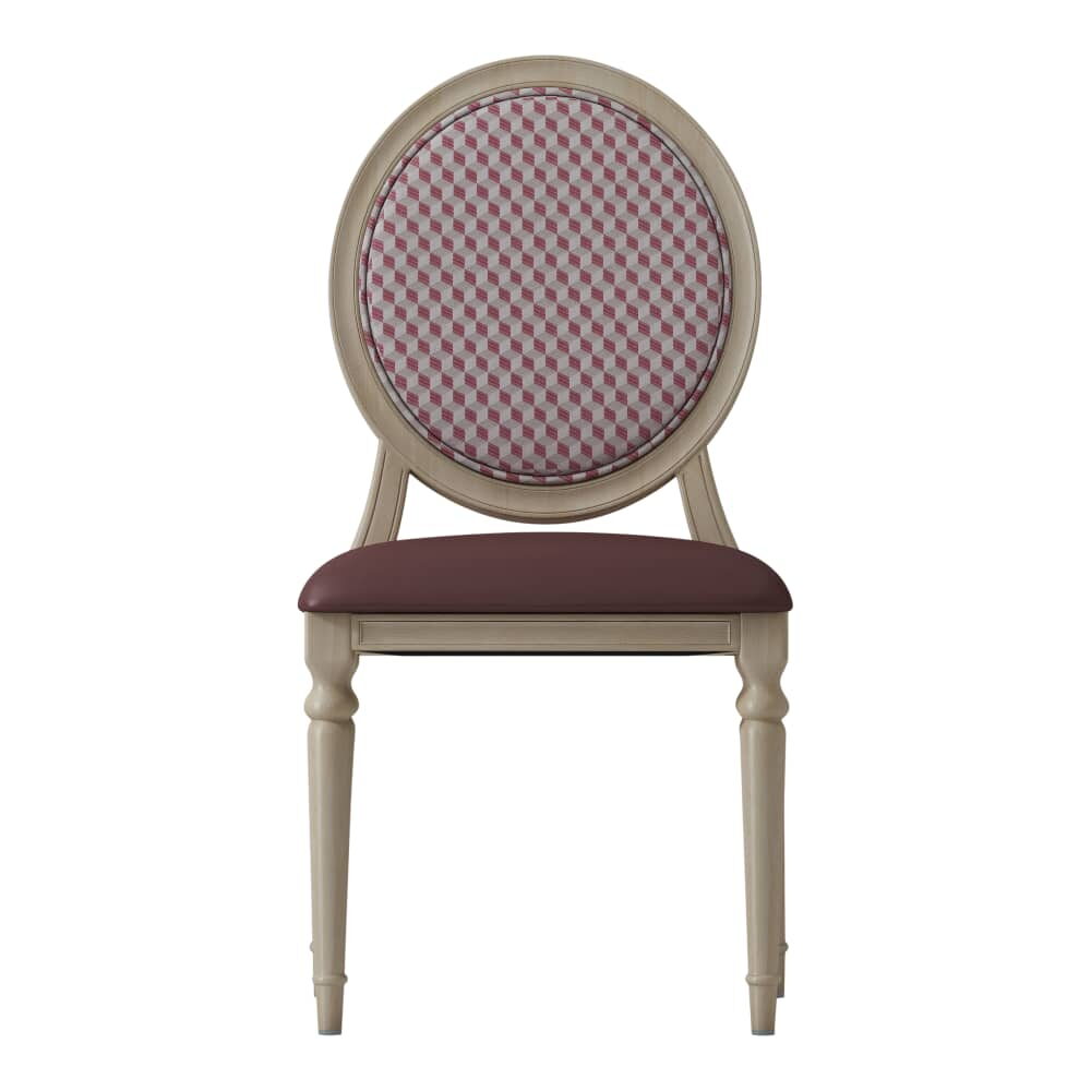 Louis Dining Chair in Aluminum