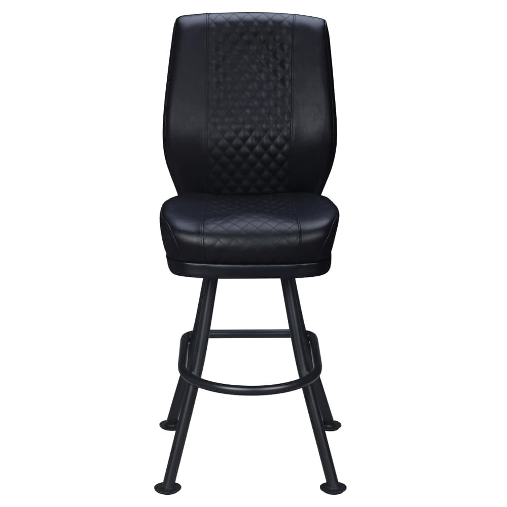 Tesoro Diamond-Back Bar Stool with Bucket Seat and Orbit Frame
