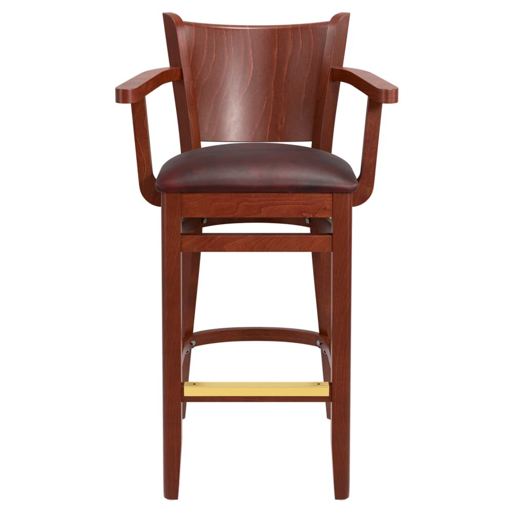 Tiffany Bar Stool in Wood with Arm