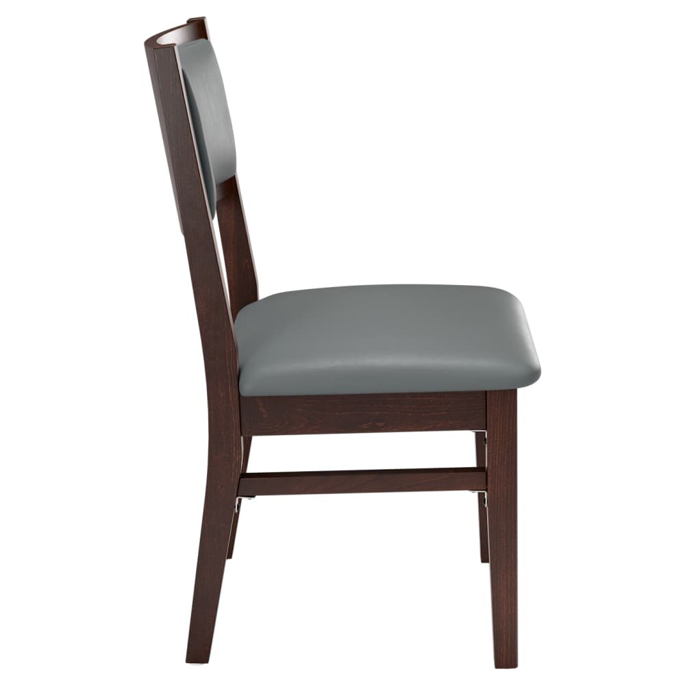 Stella Chair in Wood with Padded Back