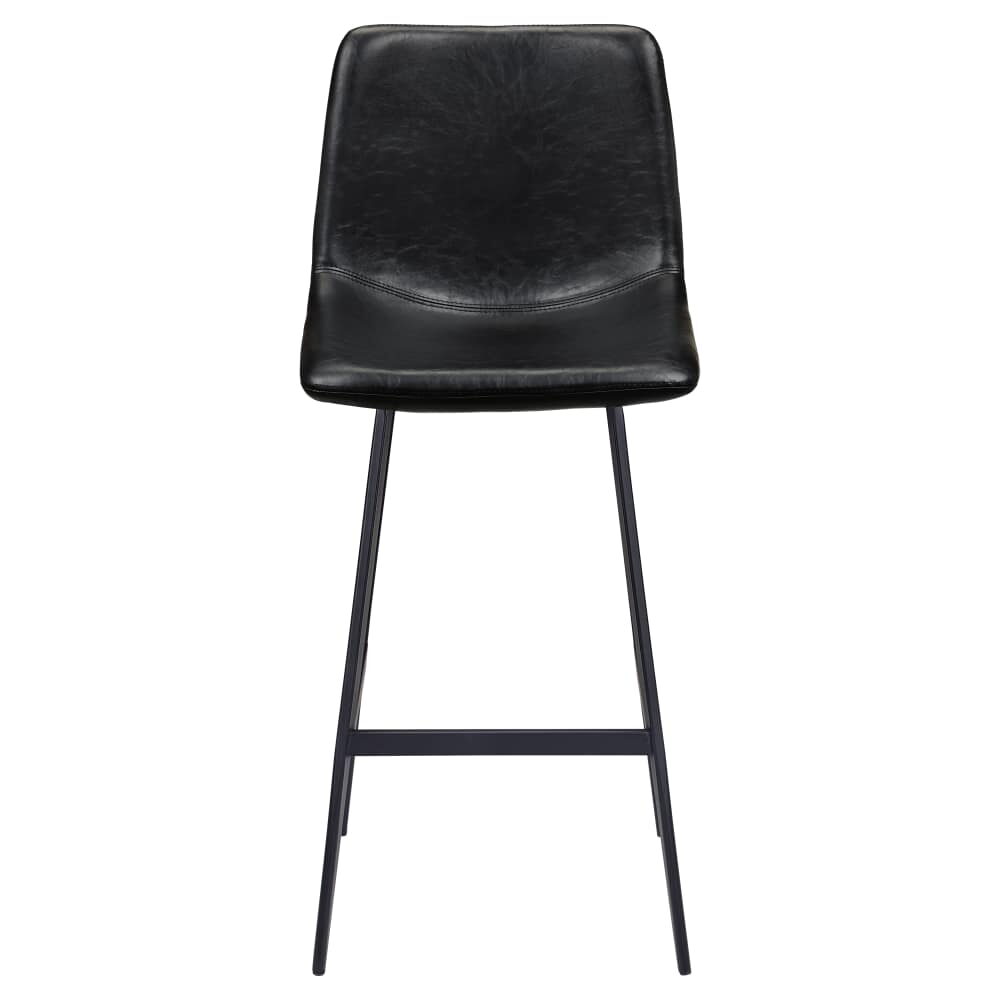 Luna Black Finish Bar Stool in Metal