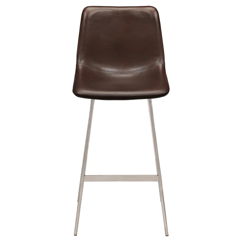Luna Clear Coat Finish Bar Stool in Metal