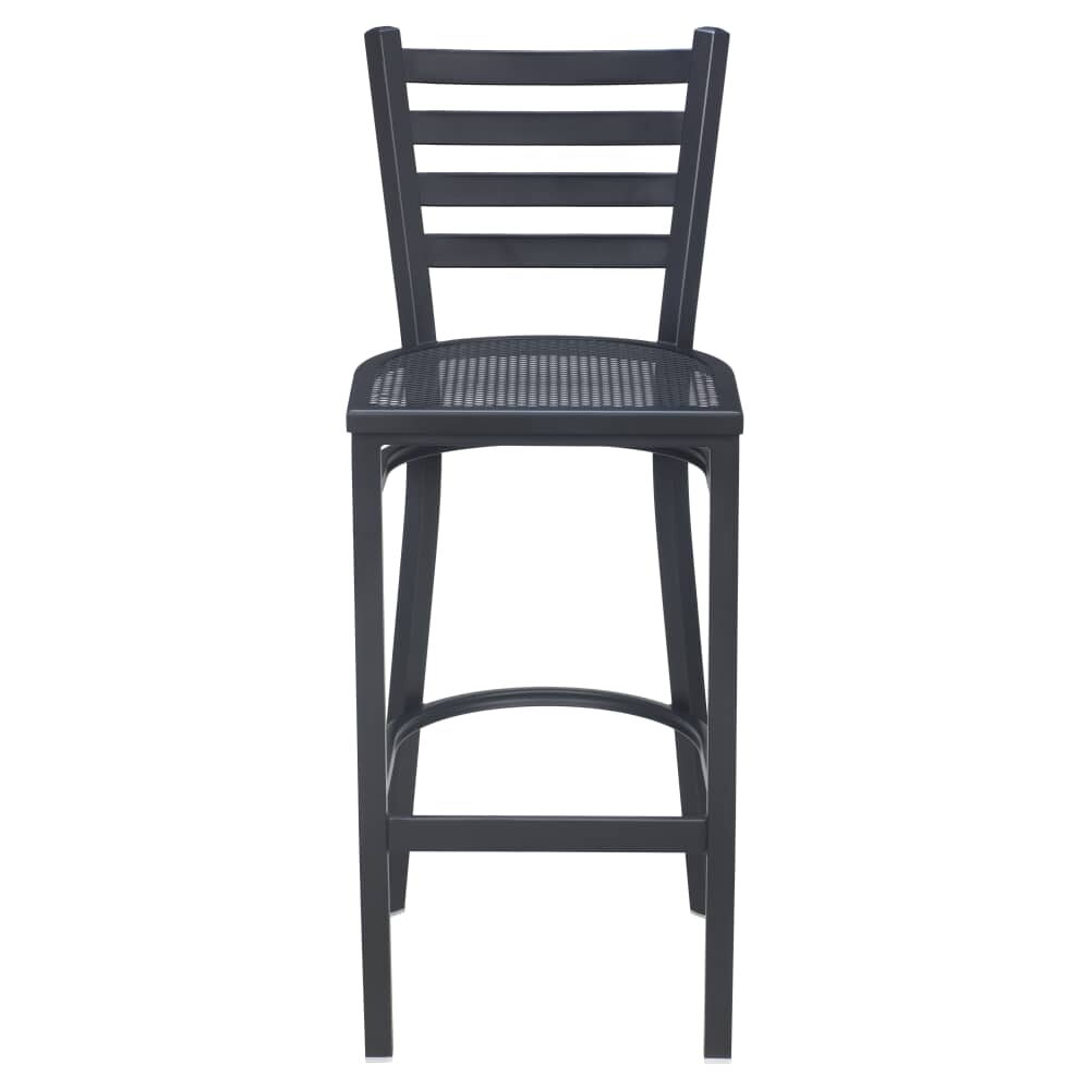 Ladder-Back Bar Stool in Steel for Outdoor Patio