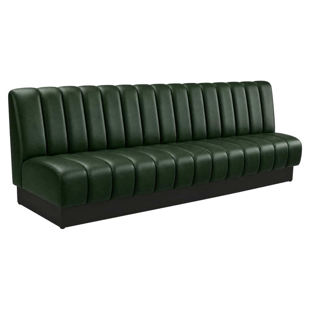 6-Channel Wall Bench with Pullover Back
