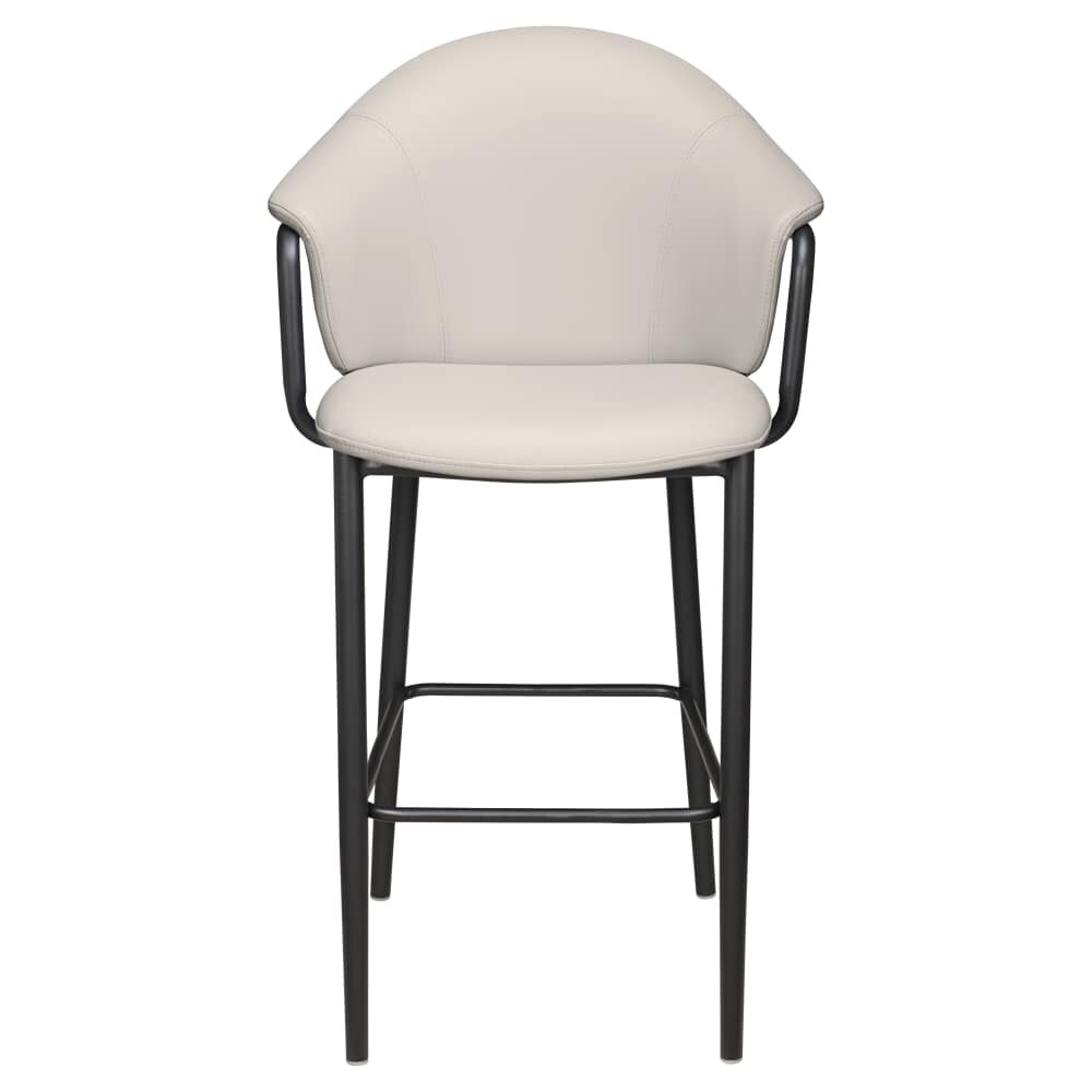 Kova Indoor Bar Stool with Arms in Metal