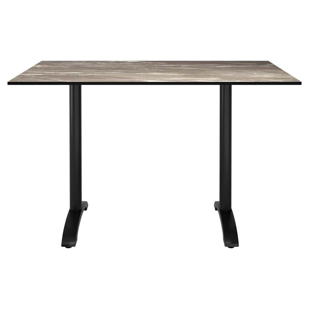 Outdoor Table in Resin with Phenolic Edge and Aluminum Base