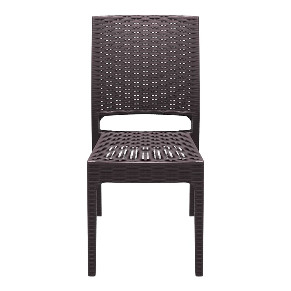 Beverly Resin Chair with Wicker Look for Patio